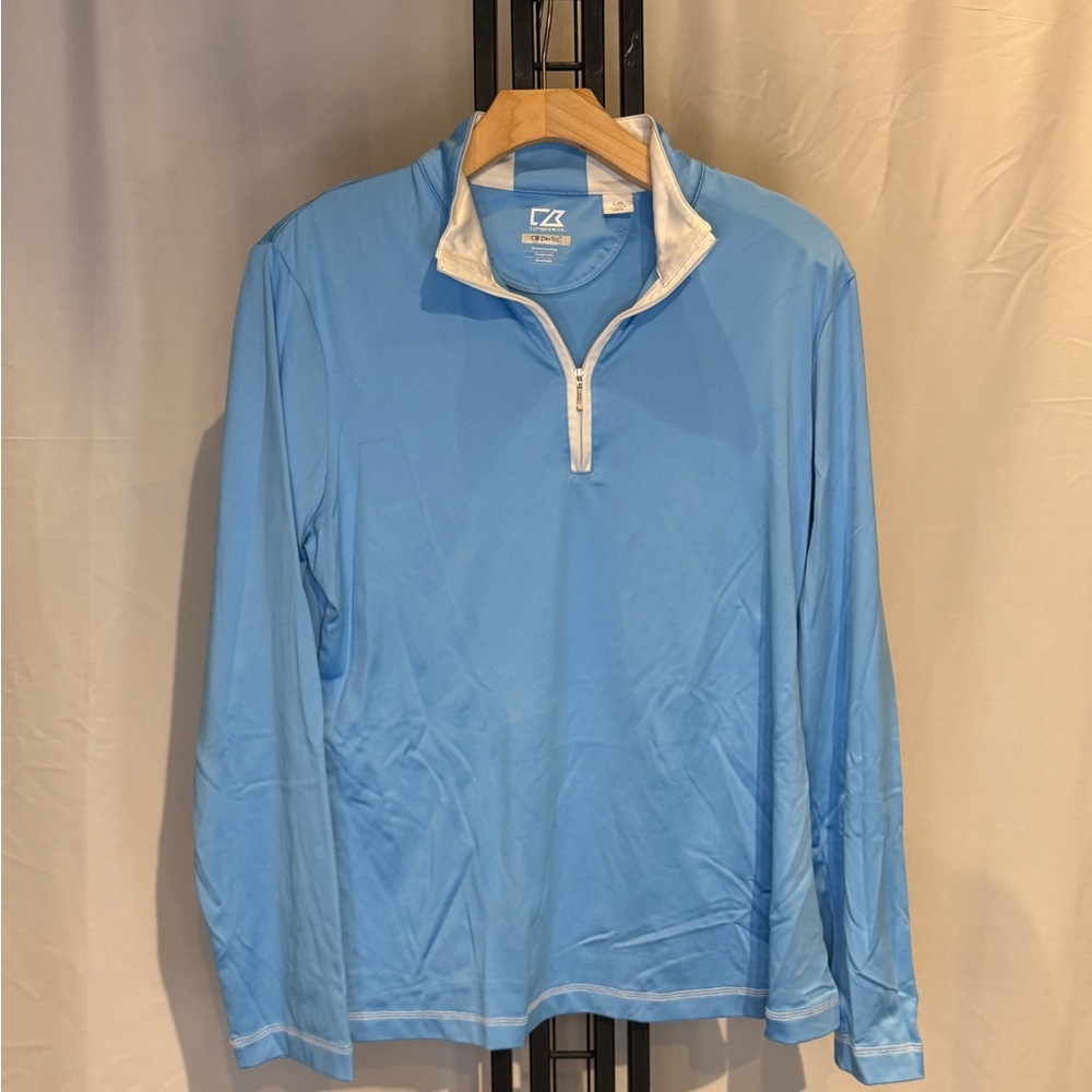 Cutter & Buck Women's Blue Quarter-Zip Sweater‎